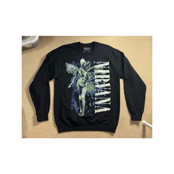 NWOT Hot Topic Nirvana In Utero Black Sweatshirt - Picture 1 of 4